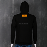 Hoodie Icon 2 – Noir & Gris Badge