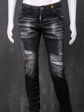 Icon2 – Distressed Black Denim