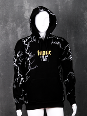 GANGS Tupac AngelWings Lightning Effect Hoodie
