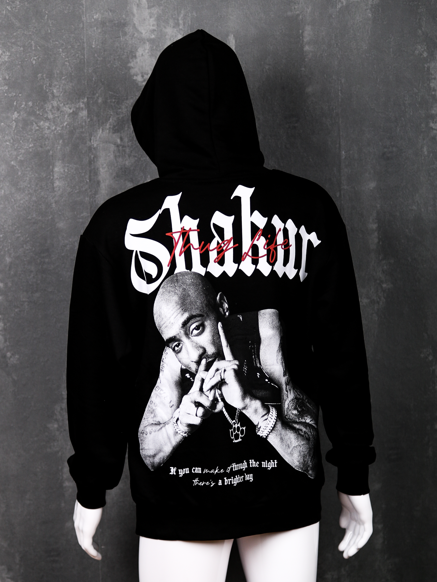 GANGS Shakur ThugLife Statement Hoodie Streetstyle