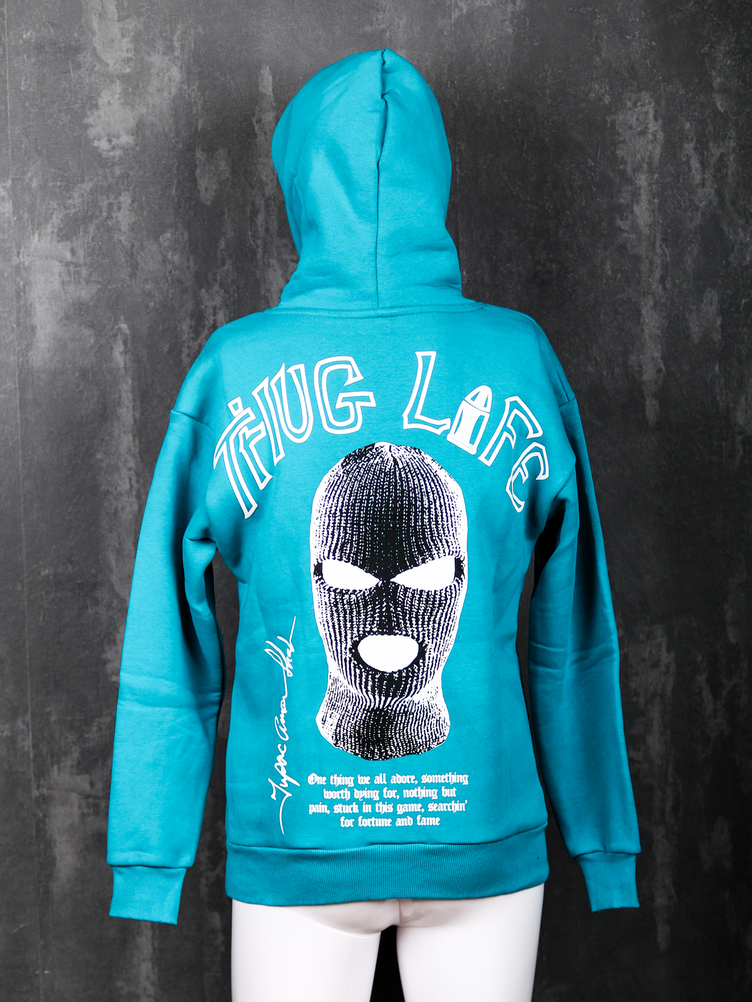GANGS Thug Life Mask Statement Hoodie Streetstyle