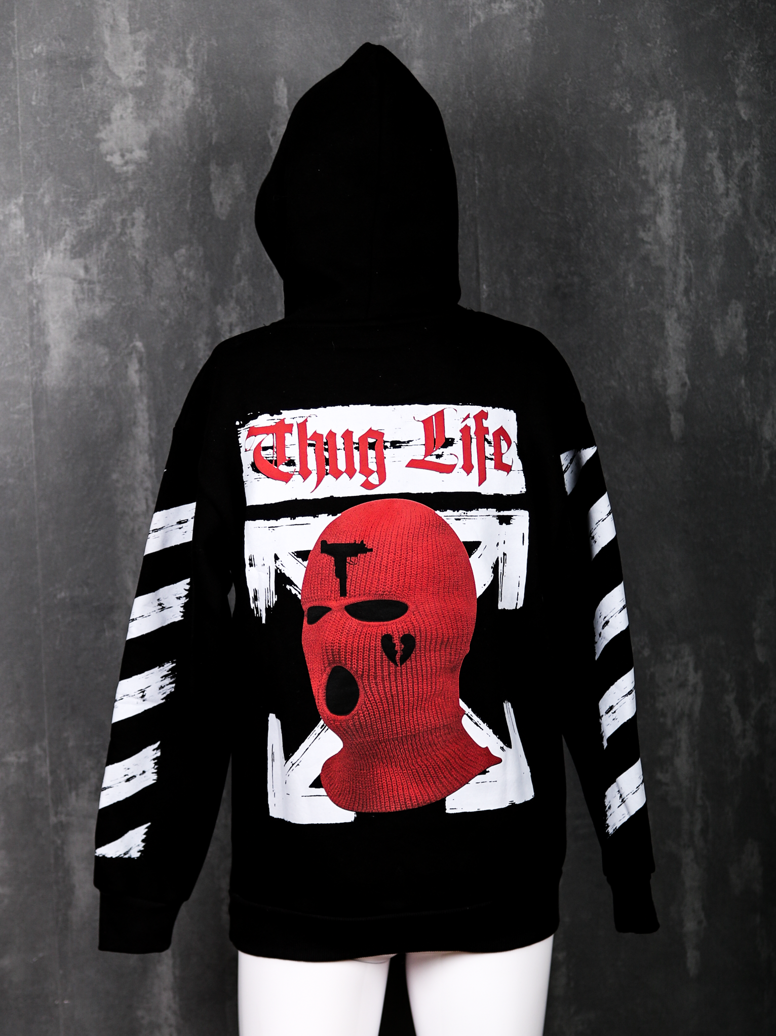GANGS Thug Life Statement Hoodie Streetstyle