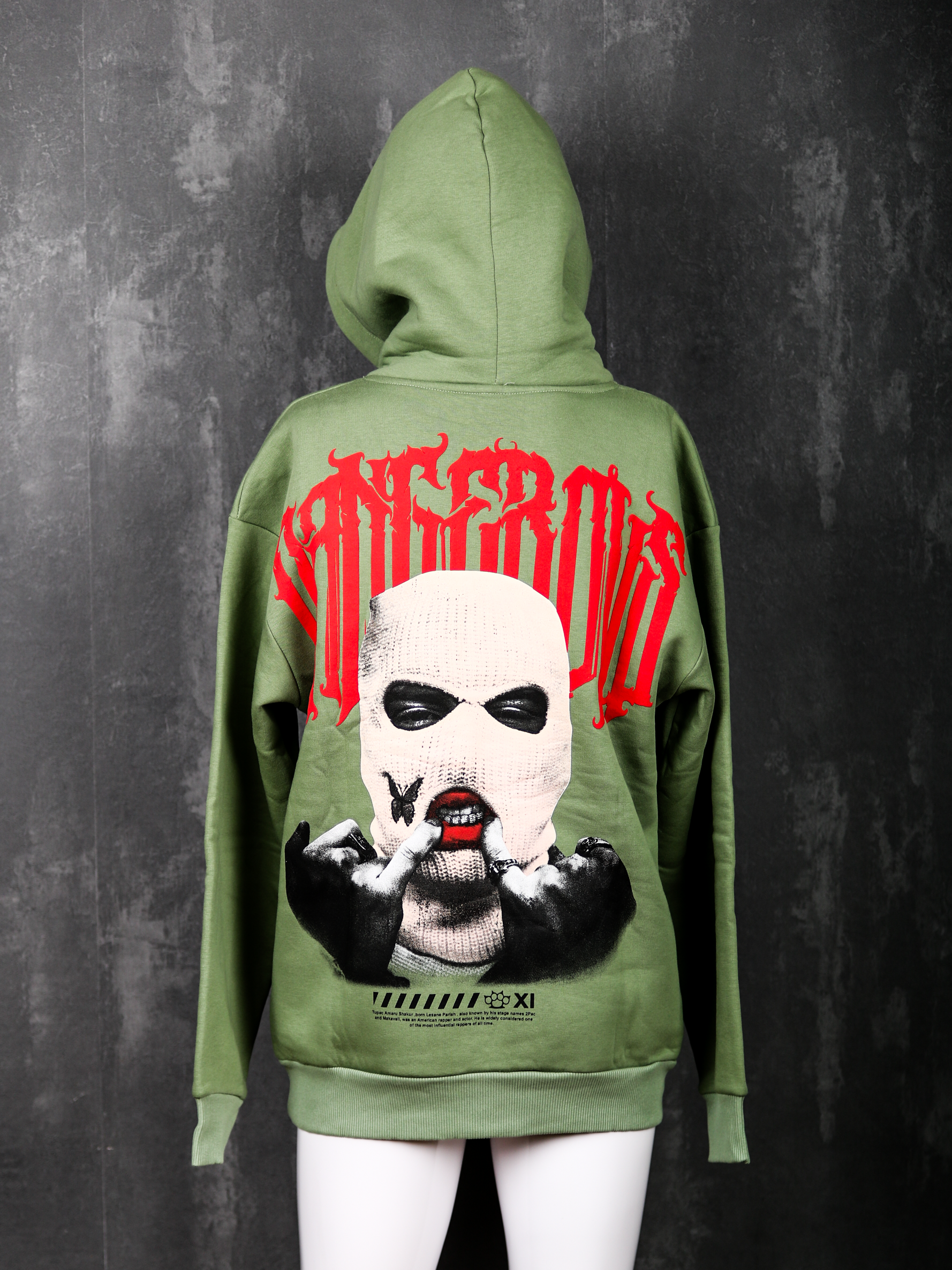 GANGS Dangerous Statement Hoodie Maskenprint