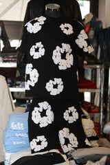 Gangs Cloud Print T-Shirt und Shorts Set – Lässig & Trendig!