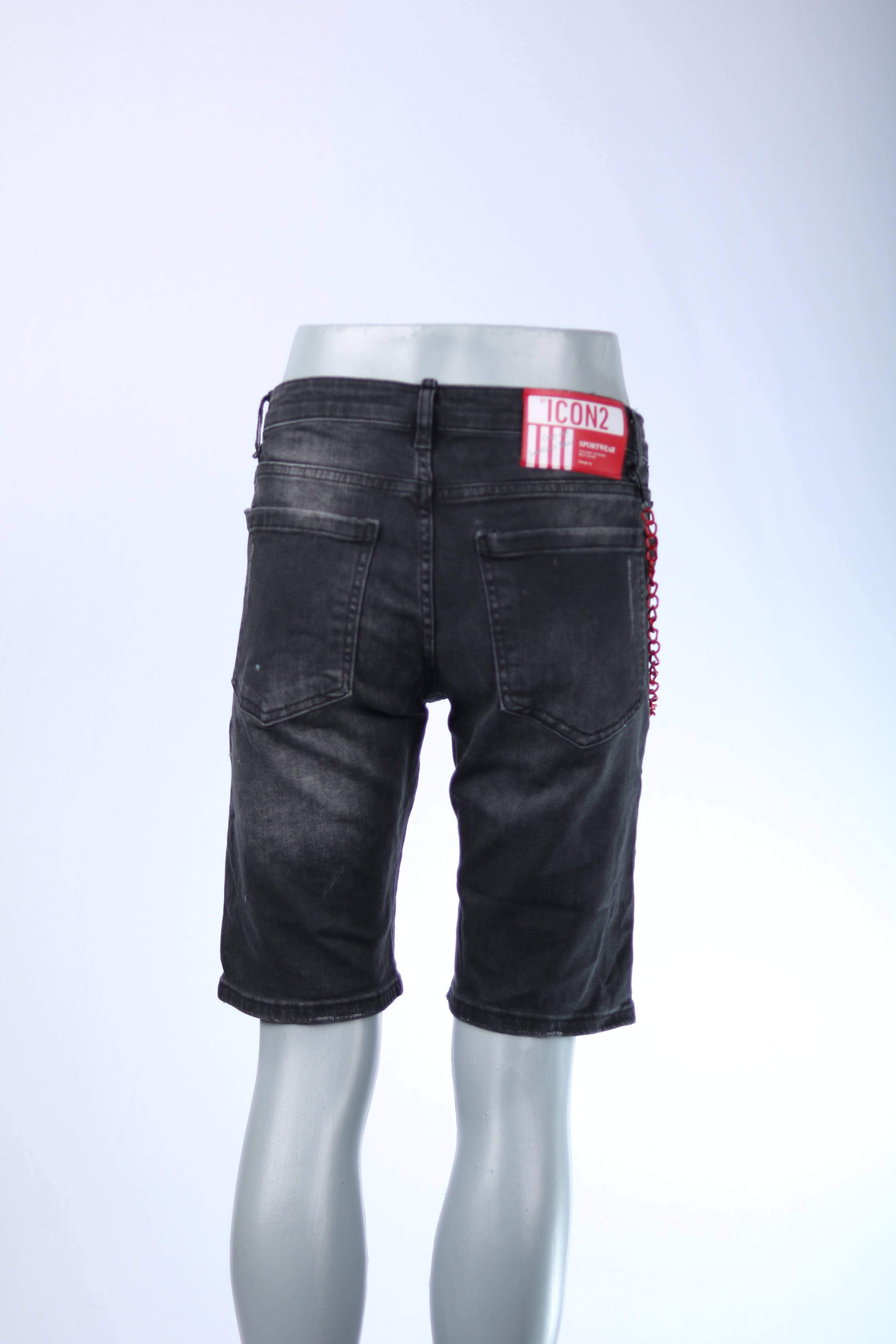Icon2 Distressed Denim Shorts – Slim Fit