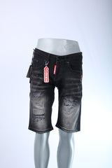Icon2 Ripped Denim Shorts – Slim Fit