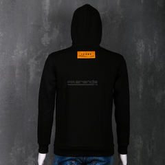 Hoodie Icon 2 – Noir & Gris Badge