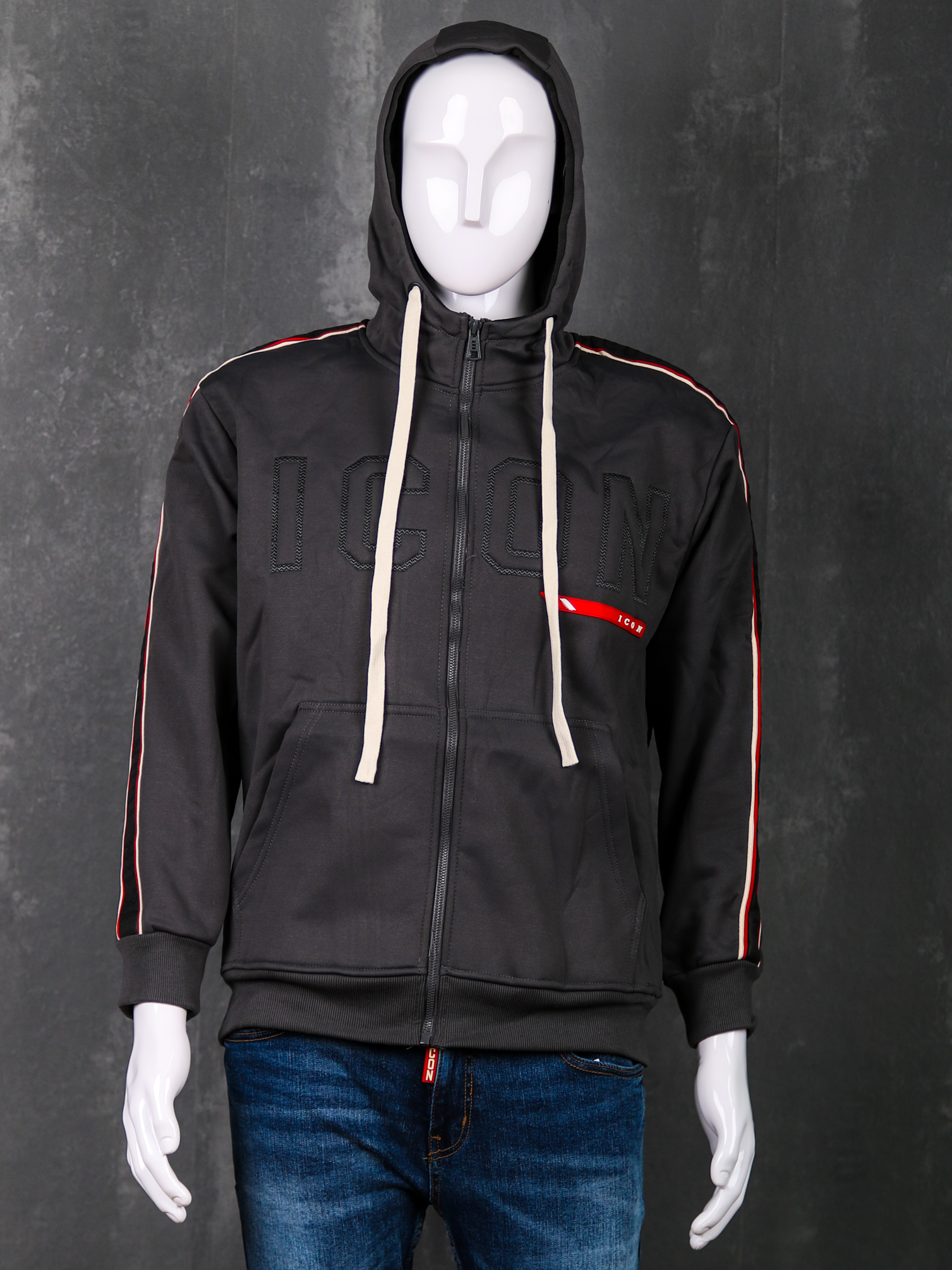 Hoodie Flex-Style – Stripe Edge Zip